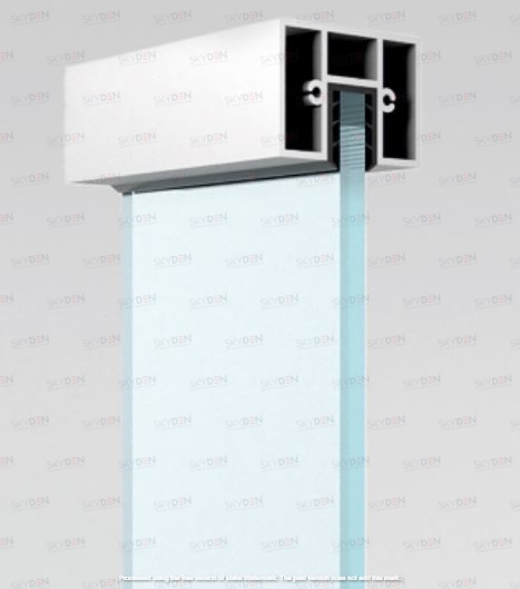 Handrail HR-19 Aluminum Glass Railing Handrail Profile for Balcony and Staircase, Modern Heavy Design, Durable Finish, Easy Installation for Indoor and Outdoor Projects 